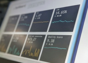 Data reporting dashboard on a laptop screen. Photo by Stephen Dawson