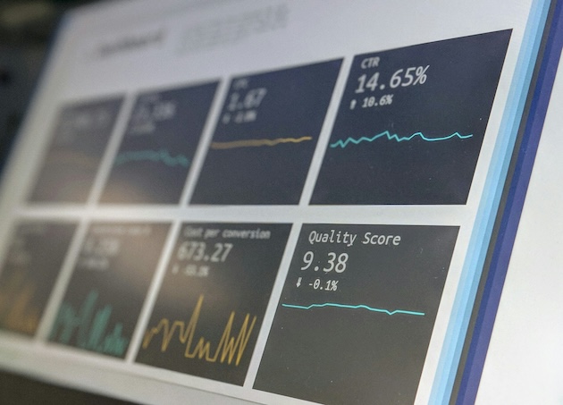 Data reporting dashboard on a laptop screen. Photo by <a href=index8746.html Dawson</a>