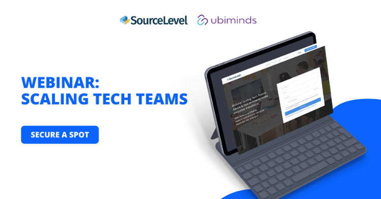 Webinar Scaling Tech Teams: Sign up now!